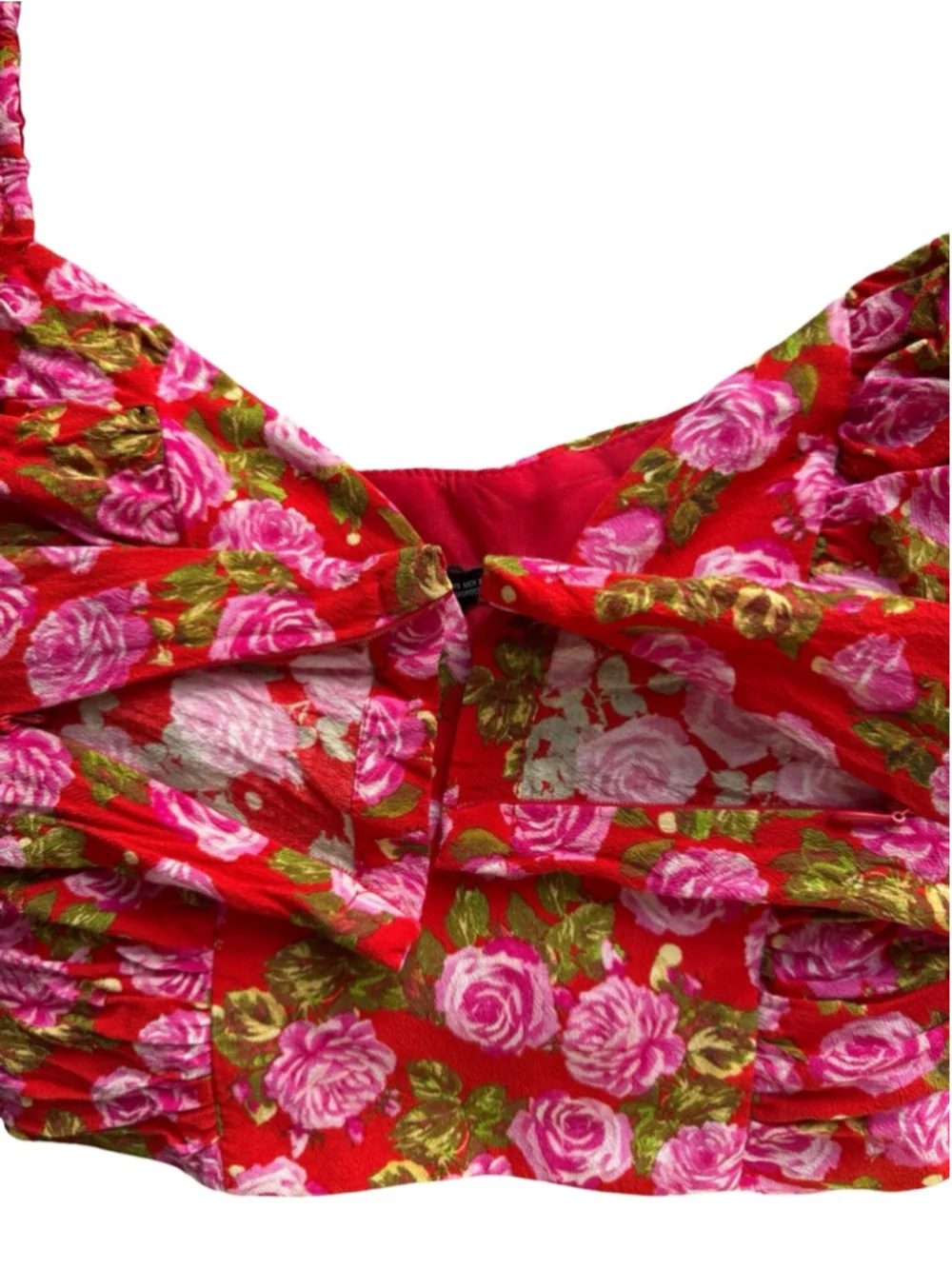 Zara floral ruched